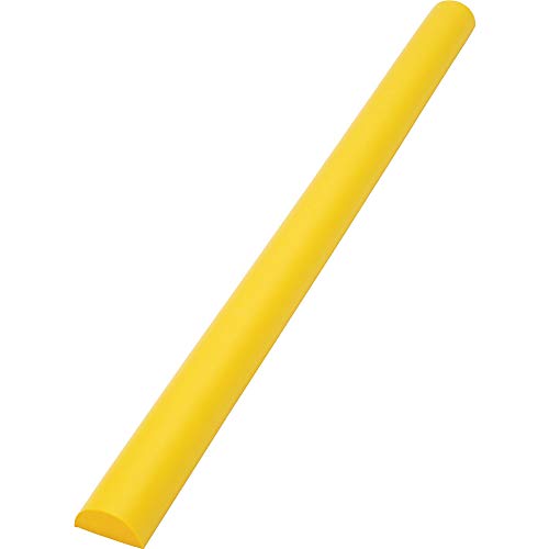 TRUSCO(トラスコ) 安心クッション 半円型 0.9m 1本入 イエロー TAC-146